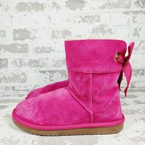 Koolaburra By Ugg Andrah Pink Suede Snow Winter Boots E725